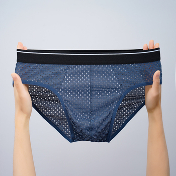 Vīriešu apakšveļa Ice Silk trīsstūra šorti Vīriešu apakšveļa Pusaudžiem Liela izmēra Elpojoša Vasaras Jauns Stils Vidēja Vidukļa Plus