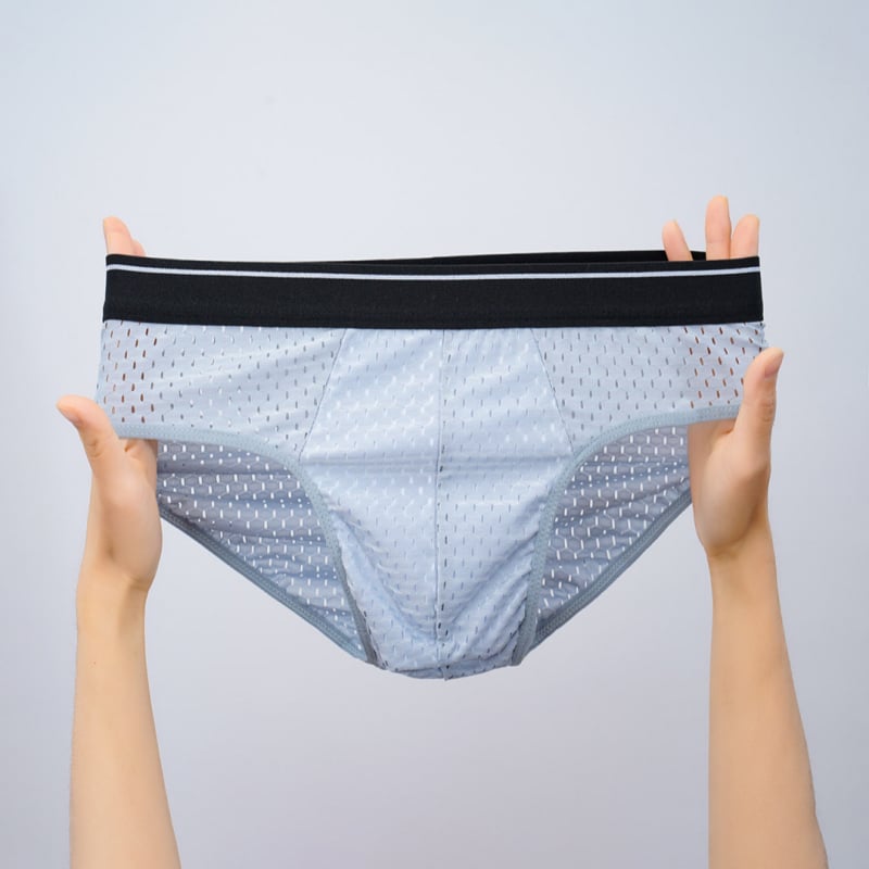 Lenjerie intimă pentru bărbați, pantaloni scurți triunghiulari de mătase glacială, lenjerie intimă pentru bărbați pentru adolescenți, mărime mare, respirabil, vară, stil nou, talie medie, Plus
