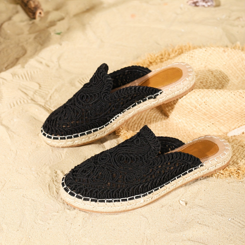 2025 m. tarpvalstybinis naujas europietiškas ir amerikietiškas prašmatnus, puoštas gėlėmis, moteriškas lengvas drobinis batas, tarpvalstybinis tiesioginis pristatymas