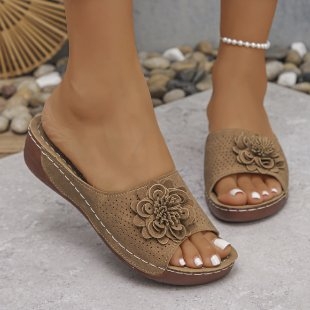 Jugoistočna Azija prekogranična padina s debelim potplatom s cvijećem, riječju riblja usta papuče nose plus size generaciju ženskih cipela