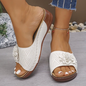 Jugoistočna Azija prekogranična padina s debelim potplatom s cvijećem, riječju riblja usta papuče nose plus size generaciju ženskih cipela