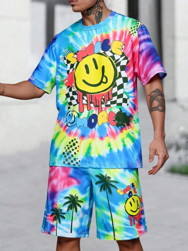 2025. aasta uus Euroopa ja Ameerika eksporditud vabaaja mitmekülgne moodne vabaaja mitmekülgne kvaliteetne lühikeste varrukatega T-särk lühikeste pükste ülikond