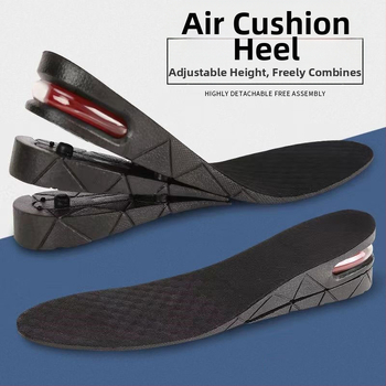 Vyriški ir moteriški vidiniai paaukštinamieji vidpadžiai, sportiniai smūgius sugeriantys nematomos oro pagalvės paaukštinamieji įdėklai, pilna pagalvėlė, daugiasluoksnė nuimama puspagalvė