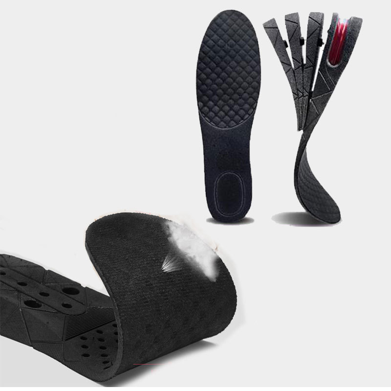 Vyriški ir moteriški vidiniai paaukštinamieji vidpadžiai, sportiniai smūgius sugeriantys nematomos oro pagalvės paaukštinamieji įdėklai, pilna pagalvėlė, daugiasluoksnė nuimama puspagalvė