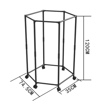 Kodumajapidamises kasutatav kuusnurkne rõdu magamistoa multifunktsionaalne kuivatusrestiga ühiselamu ruumisäästlik paksendatud stabiilne põrandal seisev mantliriiul