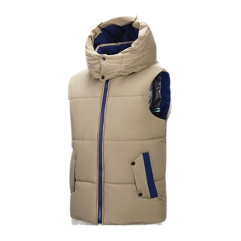 Vyriška rudens ir žiemos laisvalaikio liemenė, madinga, firminė medvilninė stora šilta striukė vyrams.