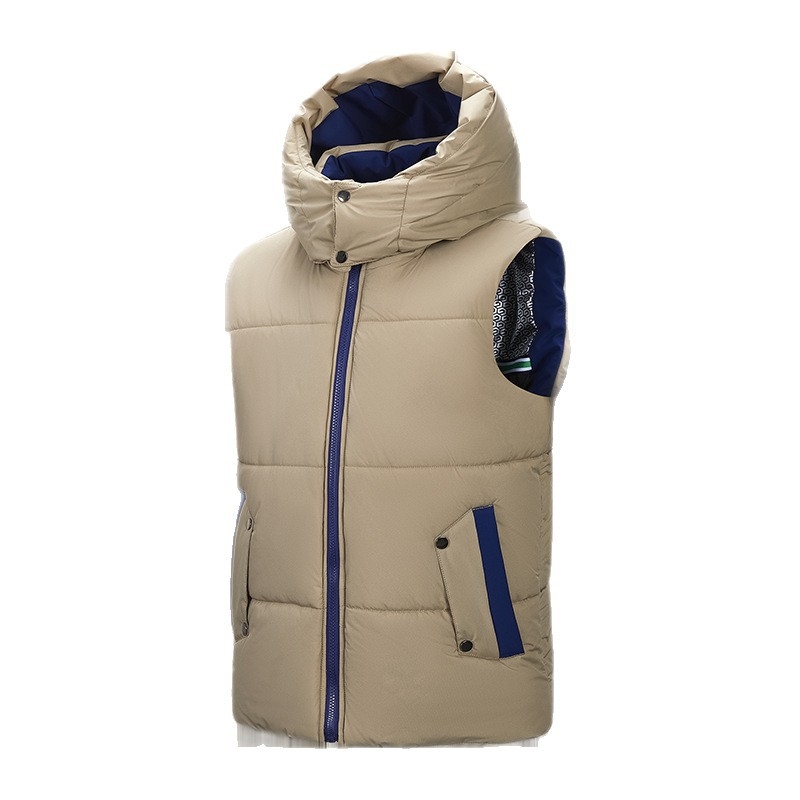 Vyriška rudens ir žiemos laisvalaikio liemenė, madinga, firminė medvilninė stora šilta striukė vyrams.