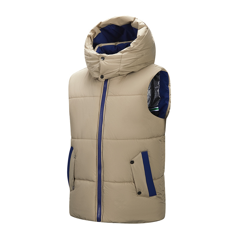 Vyriška rudens ir žiemos laisvalaikio liemenė, madinga, firminė medvilninė stora šilta striukė vyrams.