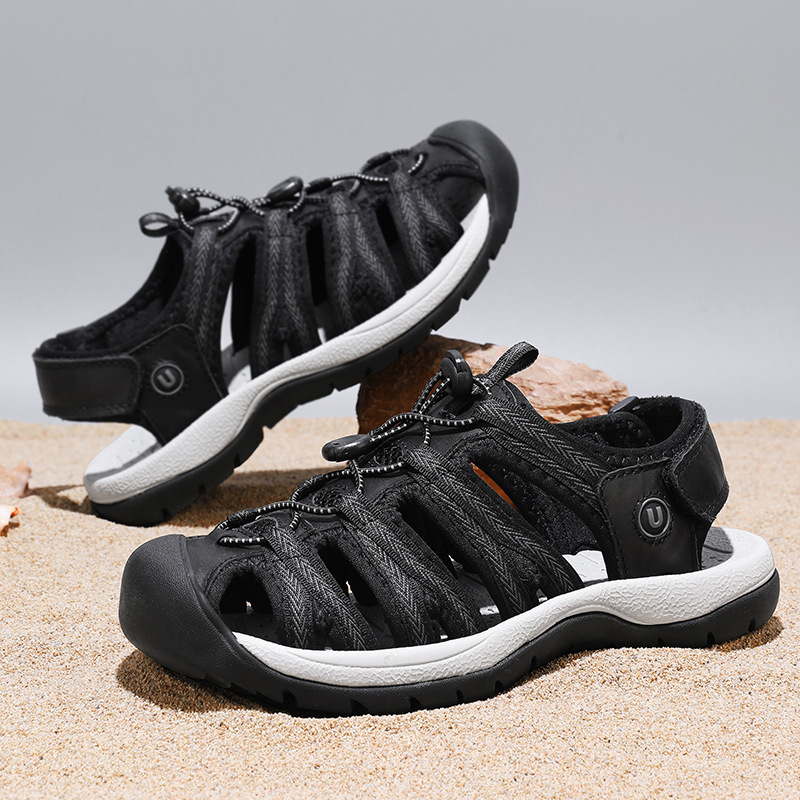 Baotou prekogranične ženske cipele velike veličine Amazon Independent Station Temu modne svestrane ženske cipele od prave kože, sandale za dropshipping