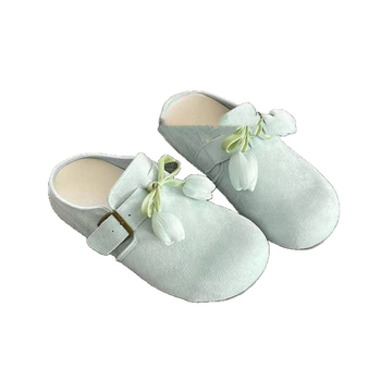 Νέα καλοκαιρινά παπούτσια Birkenstock με ρετρό λουλούδια για γυναίκες του 2025, μοντέρνα Lazy Slip-Ons με φούστες και μισές παντόφλες