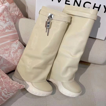 Nove čizme Star Shark, duge čizme s unutarnjom visinom, klinasta peta, debelo dno, visoke čizme za žene