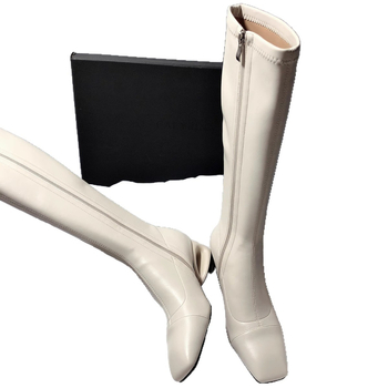 Dudujia~ Elegantne Tungib Luude~! Kõrged Rüütli Saapad, Elastsed Slim Saapad, Naiste Kandilise Varbaga Slim Saapad Kõrge Kontsaga