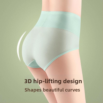 Meiya Ting Ice Silk Cool Feet Big Mouth naiste aluspesu suvine kerge läbilaskev puuvillane jalgevahe kõrge vöökohaga kõhu tooniv aluspesu