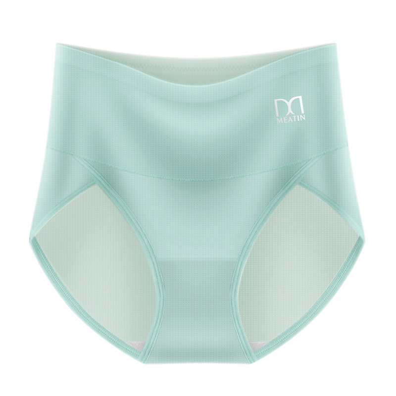 Meiya Ting Ice Silk Cool Feet Big Mouth naiste aluspesu suvine kerge läbilaskev puuvillane jalgevahe kõrge vöökohaga kõhu tooniv aluspesu