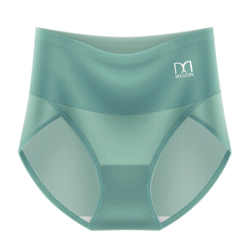 Meiya Ting Ice Silk Cool Feet Big Mouth naiste aluspesu suvine kerge läbilaskev puuvillane jalgevahe kõrge vöökohaga kõhu tooniv aluspesu
