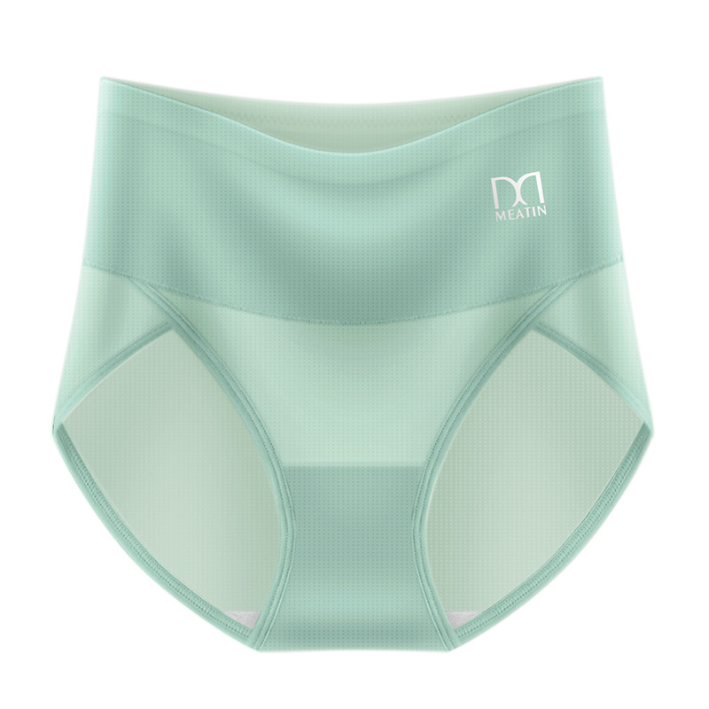 Meiya Ting Ice Silk Cool Feet Big Mouth naiste aluspesu suvine kerge läbilaskev puuvillane jalgevahe kõrge vöökohaga kõhu tooniv aluspesu