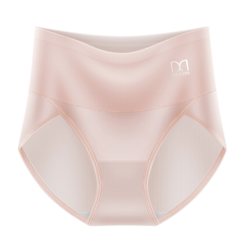 Meiya Ting Ice Silk Cool Feet Big Mouth naiste aluspesu suvine kerge läbilaskev puuvillane jalgevahe kõrge vöökohaga kõhu tooniv aluspesu