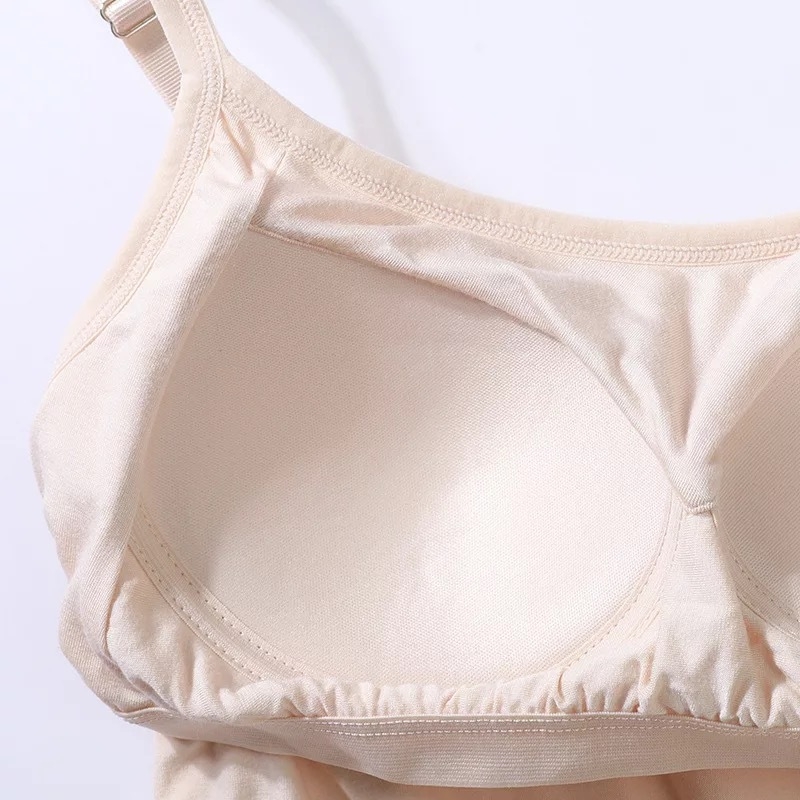 Nauja modalinė ilga moteriška liemenė su integruotu vamzdeliu, vientisas apatinis trikotažas be liemenėlės