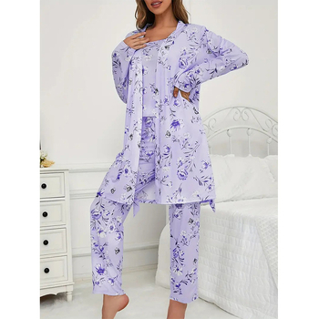 Προσαρμοσμένες πιτζάμες για το σπίτι, εξατομικευμένες, γυναικείες πιτζάμες με τιράντες, νυχτικά, παντελόνι, κοστούμι τριών τεμαχίων, ευρωπαϊκό μέγεθος, έτοιμο για απόθεμα, νέο Tk χονδρικής