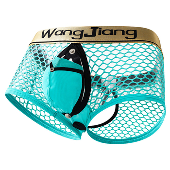 Seksualios vyriškos grynos medvilnės tarpkojo kelnaitės, seksualios medvilnės, didelio tinklelio, užpakalinės dalies, tuščios, atviros tarpkojo, žemo juosmens, plokščio kampo, europietiškos ir amerikietiškos.