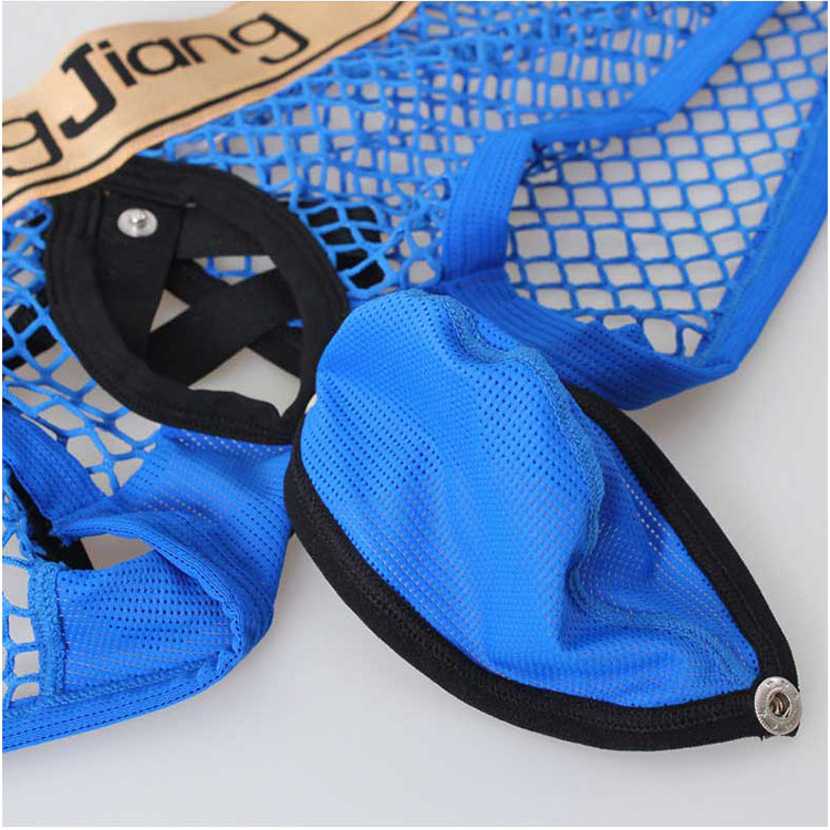 Seksualios vyriškos grynos medvilnės tarpkojo kelnaitės, seksualios medvilnės, didelio tinklelio, užpakalinės dalies, tuščios, atviros tarpkojo, žemo juosmens, plokščio kampo, europietiškos ir amerikietiškos.