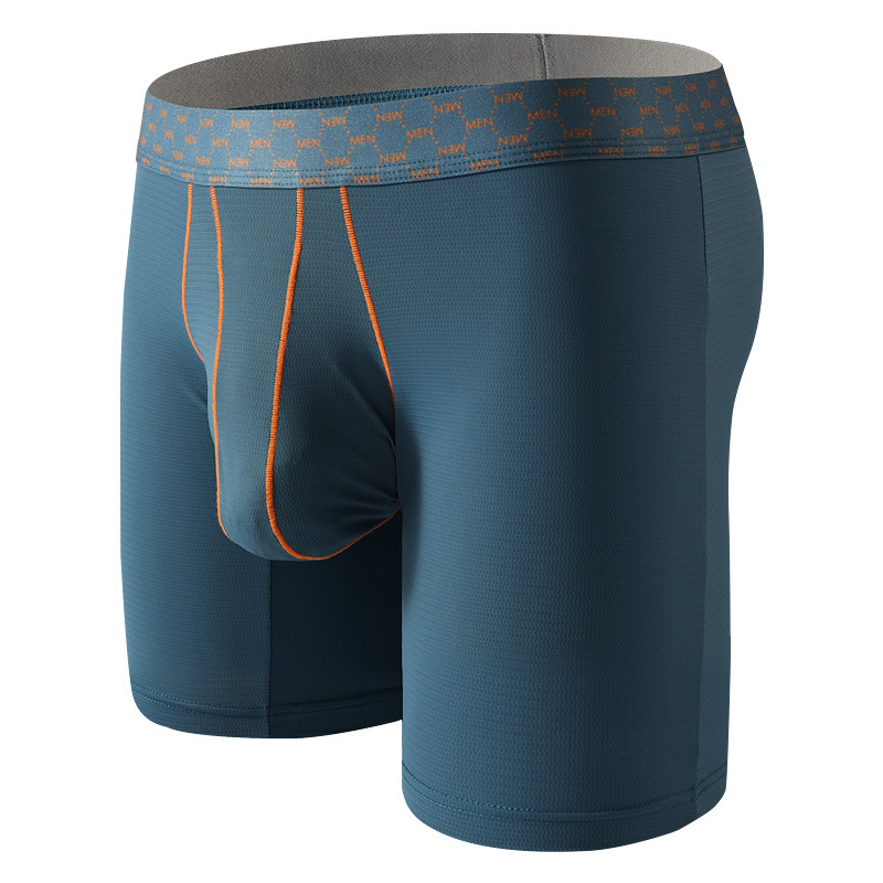 Amazoni meeste viiest punktist koosnevad püksid, kontrastset värvi, jääsiidist, keskmise vöökohaga, hingavad meeste kulumisvastased jala bokserid, pluss-suuruses