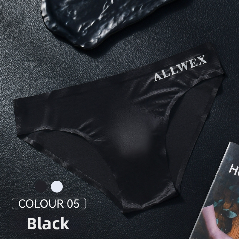 Väliskaubanduse madala vöökohaga kerged aluspüksid, suvised läbipaistvad kirjaga kaetud spordijääsiidist seksikad meeste munaga kaetud hingavad aluspüksid