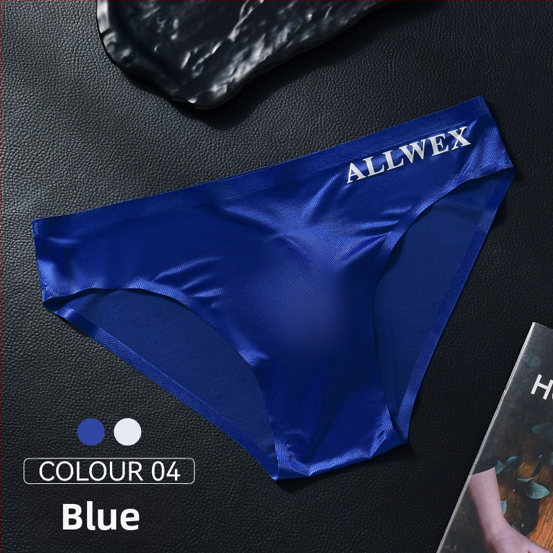 Väliskaubanduse madala vöökohaga kerged aluspüksid, suvised läbipaistvad kirjaga kaetud spordijääsiidist seksikad meeste munaga kaetud hingavad aluspüksid