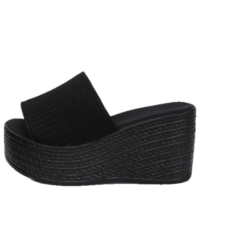 Sandale na platformu za žene, ljeto 2025., novi izvoz, velike veličine, debeli potplat, jednolinijske papuče za plažu