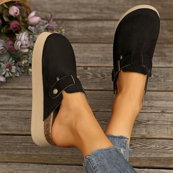 Обувки Birkenstock с дебела подметка, дамски чехли с половин пръст, нови ежедневни чехли за лятото на 2025 г., сандали с повдигаща се вътрешна част