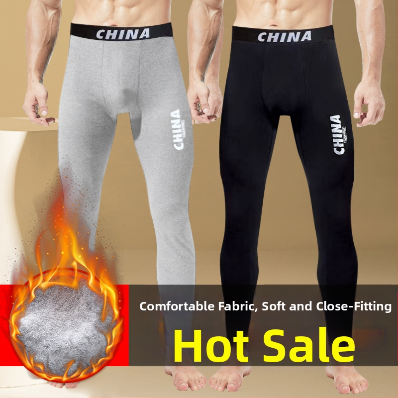 Siltas vīriešu ziemas bikses ar vilnas oderi, sabiezētas pusaudžiem, plus izmēra, zēnu de Velvet vīriešu garās bikses, pieguļoša apakšveļa