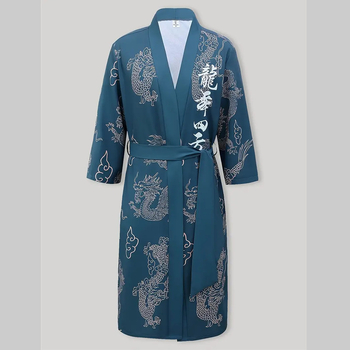 Νέο προϊόν 2025 Amazon Cross-Border Export Harajuku Dragon Totem Print Long Ανδρικό και Γυναικείο Outwear Cape Cardigan