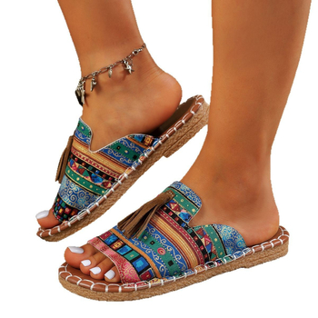 Nove ljetne cipele za plažu u boemskom stilu iz 2025., veličina 43, Wish Export, ravne papuče velike veličine za žene