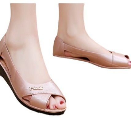 Бежови черни многоцветни ежедневни дамски чехли по избор, елегантни, удобни и дишащи сандали, пластмасови обувки на танкетка, модерни дамски чехли