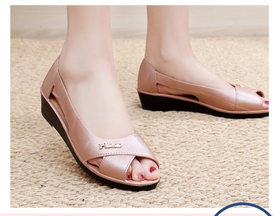 Бежови черни многоцветни ежедневни дамски чехли по избор, елегантни, удобни и дишащи сандали, пластмасови обувки на танкетка, модерни дамски чехли