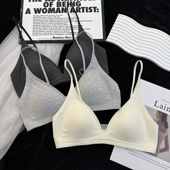 Fengzhixin Original French Deep V Triangle Cup Intimates Fără Margini Frumos Back Fără Cusături Push-Up Sutien de vară subțire