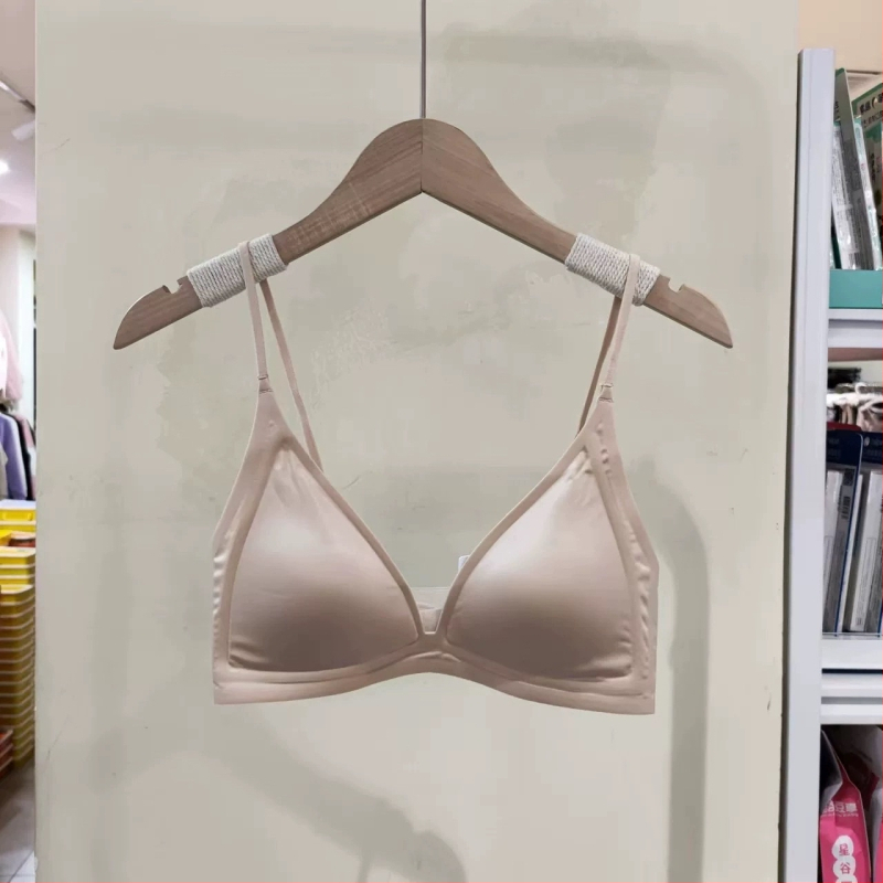 Fengzhixin Original French Deep V Triangle Cup Intimates Fără Margini Frumos Back Fără Cusături Push-Up Sutien de vară subțire