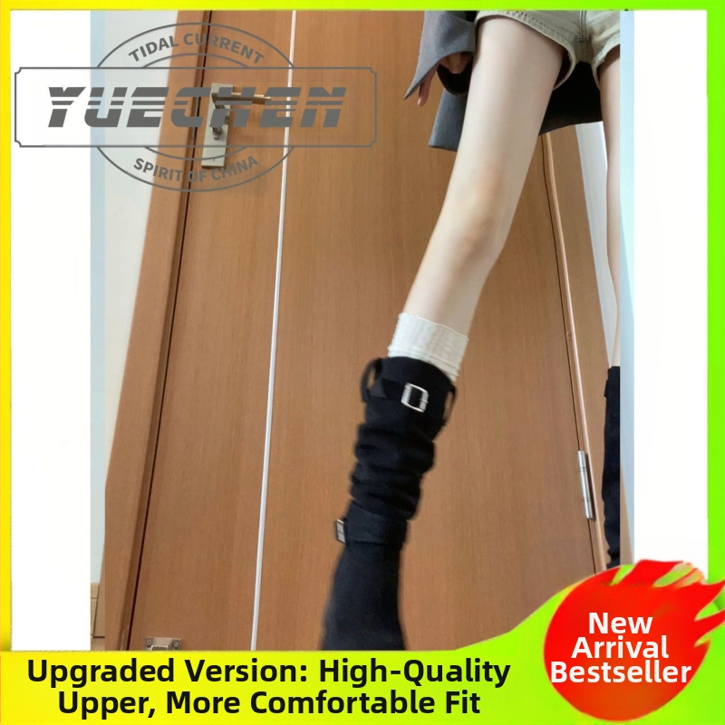 Нови ретро западни ботуши, дамски летни дебели ботуши с вкоренени корени, отслабващи рицарски ботуши Maillard, ботуши за възрастни на склад