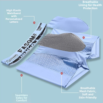 Ανδρικά εσώρουχα Explosive Mesh Ice Silk, καλοκαιρινά λεπτά μποξεράκια για αγόρια, με μέση, αναπνεύσιμα, αθλητικά σορτς για μεγάλα μεγέθη