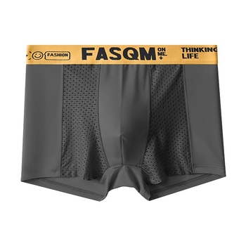 Ανδρικά εσώρουχα Explosive Mesh Ice Silk, καλοκαιρινά λεπτά μποξεράκια για αγόρια, με μέση, αναπνεύσιμα, αθλητικά σορτς για μεγάλα μεγέθη