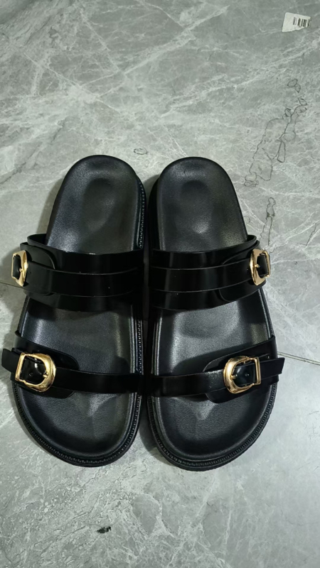 Za Export Дамски чехли с катарама и голям размер, 24 летни нови връхни дрехи, европейски и американски модни дамски обувки