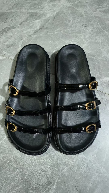 Za Export Дамски чехли с катарама и голям размер, 24 летни нови връхни дрехи, европейски и американски модни дамски обувки