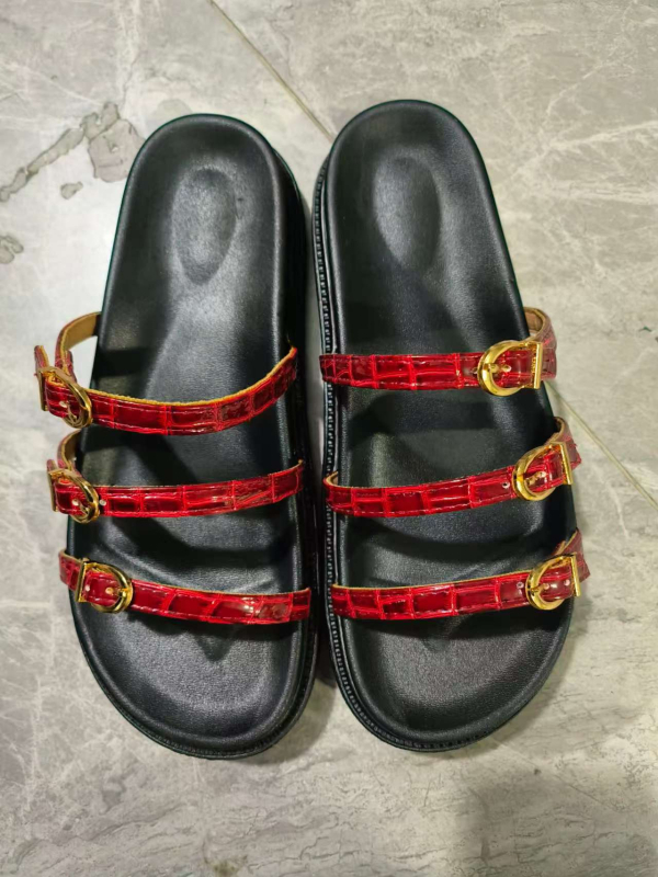 Za Export Дамски чехли с катарама и голям размер, 24 летни нови връхни дрехи, европейски и американски модни дамски обувки