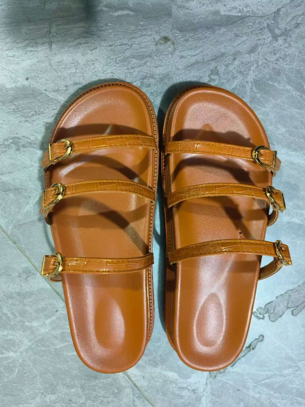 Za Export Дамски чехли с катарама и голям размер, 24 летни нови връхни дрехи, европейски и американски модни дамски обувки