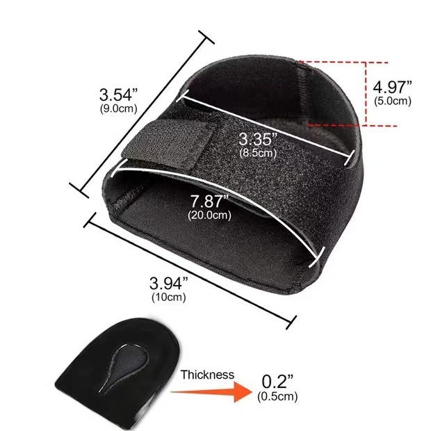 Piireülene kannakaitse, silikoonist kannapadi, lööke neelav, stressivastane kannavalu, takjapaelaga kannakate