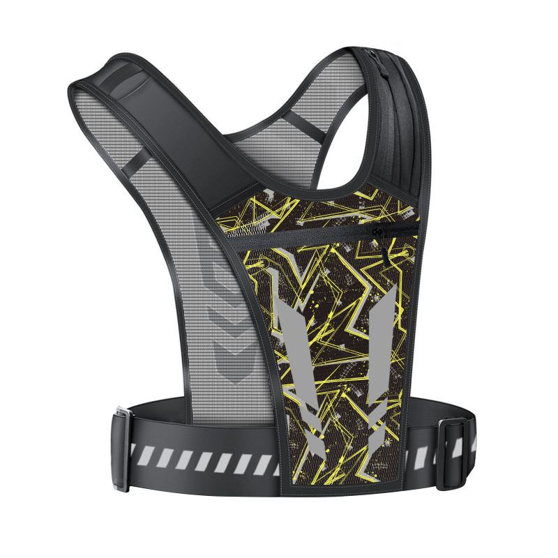 Módna náprsná taška pre mužov a ženy na outdoorové športy, priedušná cyklistika, nočný beh, veľkokapacitná reflexná náprsná taška na mobilný telefón