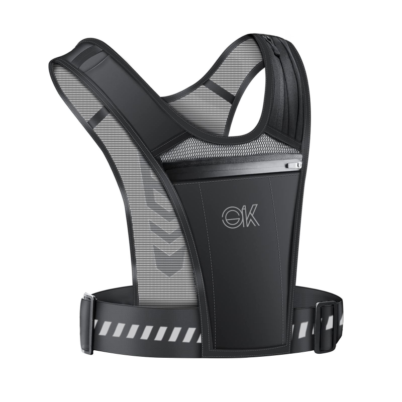 Módna náprsná taška pre mužov a ženy na outdoorové športy, priedušná cyklistika, nočný beh, veľkokapacitná reflexná náprsná taška na mobilný telefón