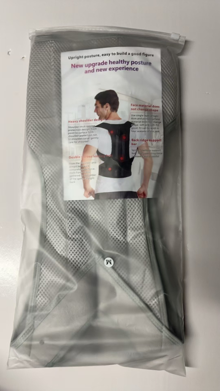 Tarpvalstybinis nugaros ortopedinis diržas suaugusiems, apsaugantis nuo kupranugario formos nugaros tiesinimo, atviras pečių korektorius vyrams ir moterims, laikysenos ortopedinis diržas sėdėjimo laikysenai, raktikaulio diržas