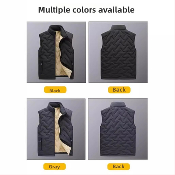 Rudens ir žiemos reljefinė medvilninė liemenė vyriška rudens ir žiemos madinga šilta paminkštinta liemenė, aksominis paltas, didmeninė prekyba