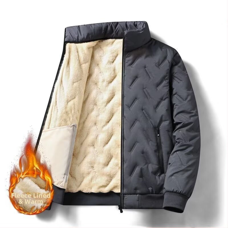 Rudens ir žiemos reljefinė medvilninė liemenė vyriška rudens ir žiemos madinga šilta paminkštinta liemenė, aksominis paltas, didmeninė prekyba